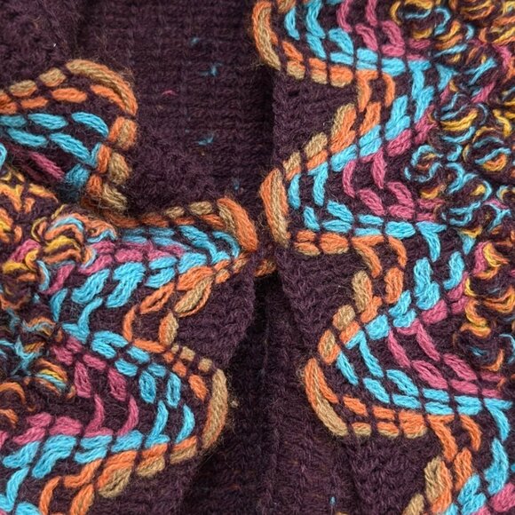 Desigual Colourful Knit Poncho - Picture 7 of 12